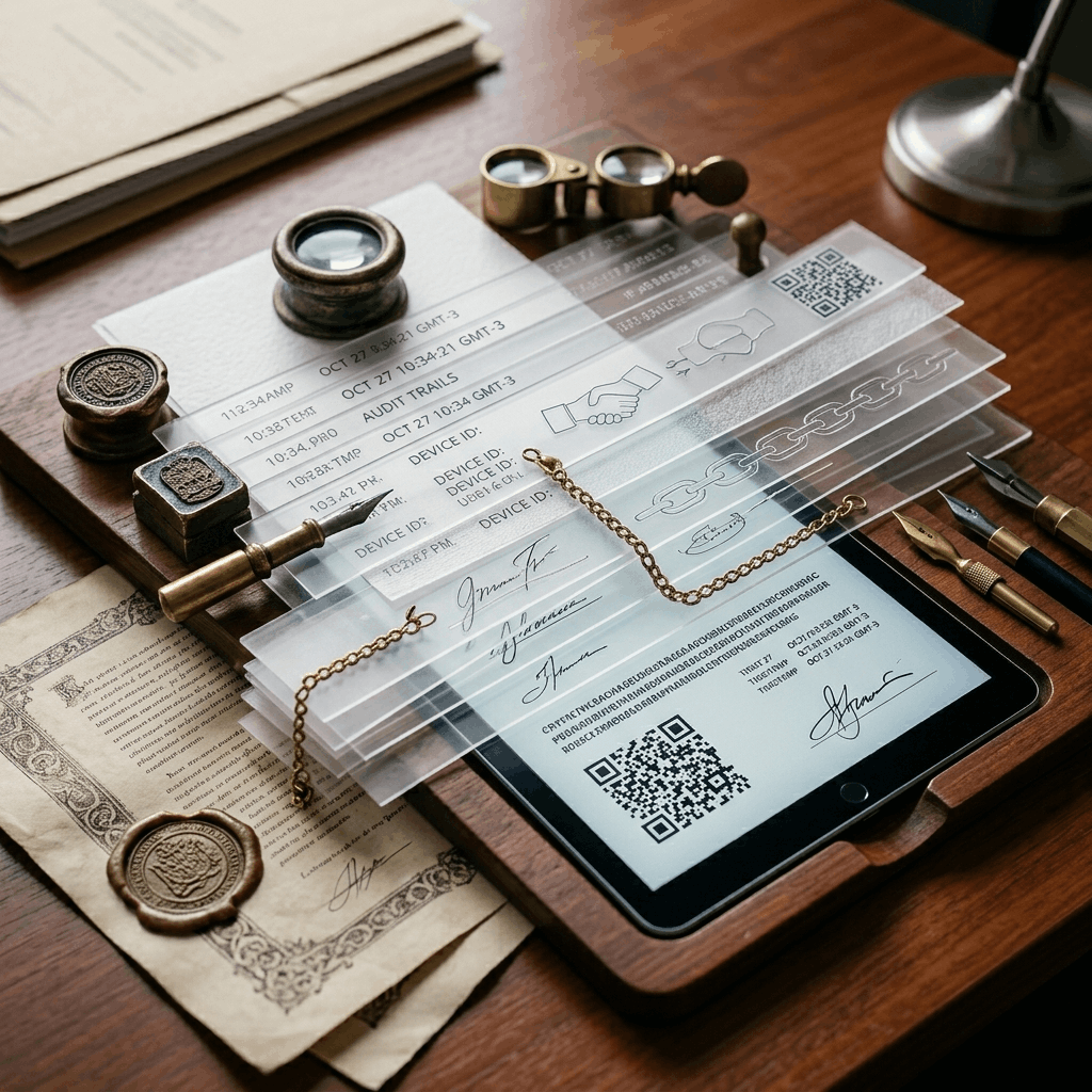 Evidencia completa del proceso de firma